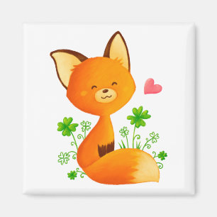 Aimant Petit renard mignon