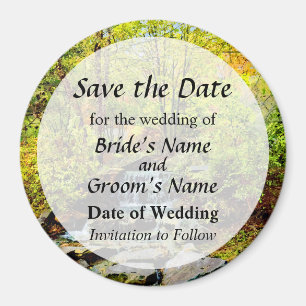 Aimant Petite Cascade dans un Parc d'Automne