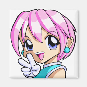 Aimant Petite fille Anime