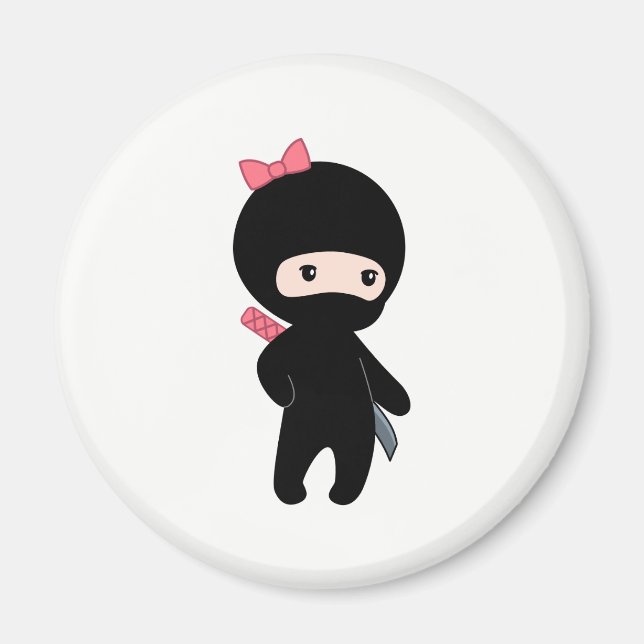 Aimant Petite fille Ninja (Devant)