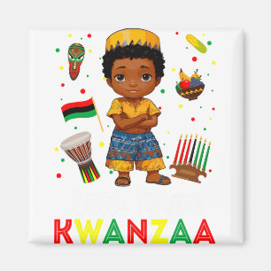 Aimant Petite Mister Kwanzaa Kinara Bougie Afrique Amériq