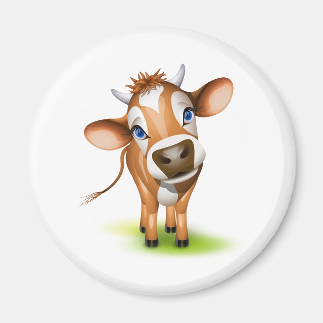 Aimant Petite vache à maillot (Devant)