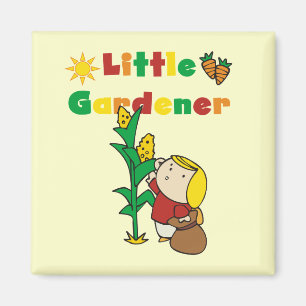 Aimant Petits T-shirts et cadeaux de jardinière de fille