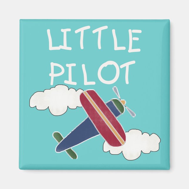 Aimant Petits t-shirts et cadeaux pour pilotes (Devant)