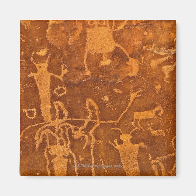 Aimant Petroglyphes amérindiens, Rochester Panel, (Devant)