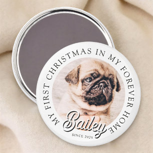 Aimant Pet's My First Christmas In Forever Home Modern