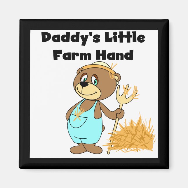 Aimant Peu de T-shirts et cadeaux de main de la ferme du  (Devant)