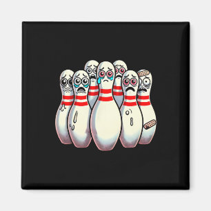 Aimant Peur Bowling Pins Cartoon Fun Bowler Humorisme