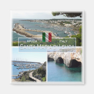 Aimant PGL004 PÈRE NOËL MARIA DI LEUCA, Pouilles, Frigo