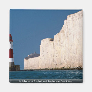 Aimant Phare au cap Bévésiers, Eastbourne, le Sussex es