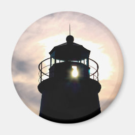 Aimant Phare au coucher du soleil