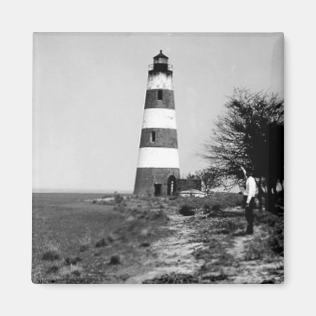 Aimant Phare de l'île de Sapelo (Devant)