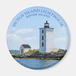 Aimant Phare de l'île néerlandaise, Rhode Island Round Ma