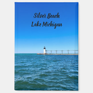 Aimant Phare de Silver Beach - Lac Michigan