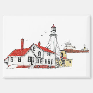 Aimant Phare de Whitefish Point avec Edmund Fitzgerald