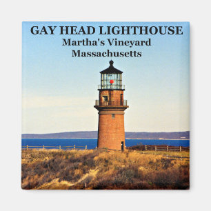 Aimant Phare principal gai, Martha's Vineyard mA