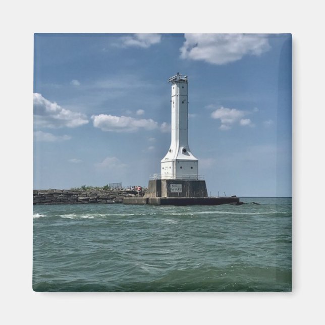 Aimant Phare sur Huron, Ohio Photographie (Devant)