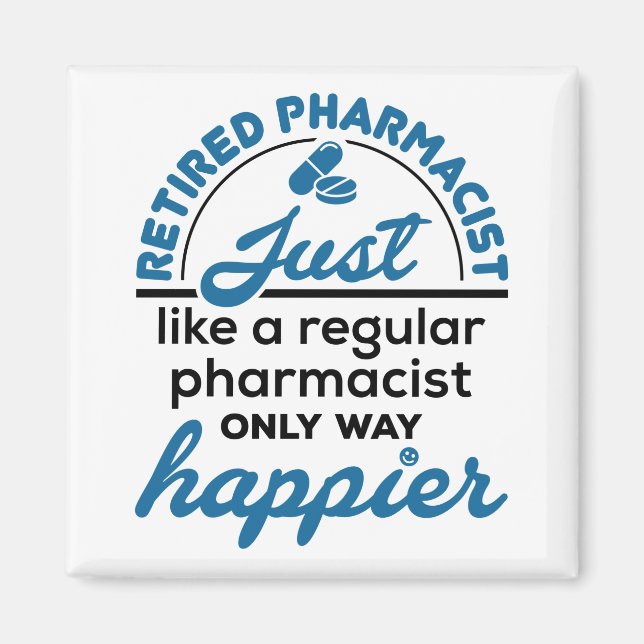 Aimant Pharmacien à la retraite Pharmacie Retraite Beauco (Devant)