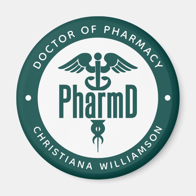 Aimant PharmD Docteur en pharmacie Pharmacy Graduation Ph (Devant)