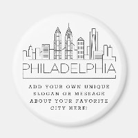 Philadelphie | Message de ville personnalisé ou Sl