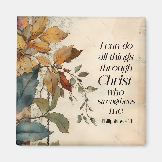 Aimant Philippiens 4:13 Toutes les choses par la Bible du (Devant)