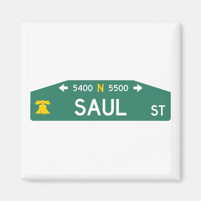 Aimant Philly Street Sign Magnet: Made For YOUR Address!  (Devant)