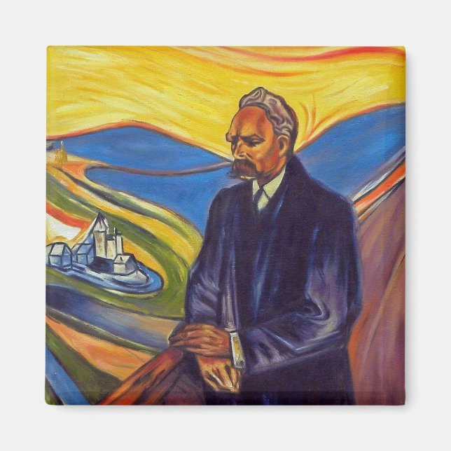 Aimant Philosophe Friedrich Nietzsche (par Edvard Munch) (Devant)