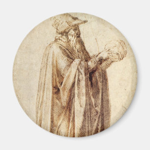 Aimant Philosophe grec au crâne humain par Michel-Ange