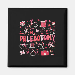 Aimant Phlebotomiste Coeur Phlebotomie Infirmière Tech Ca