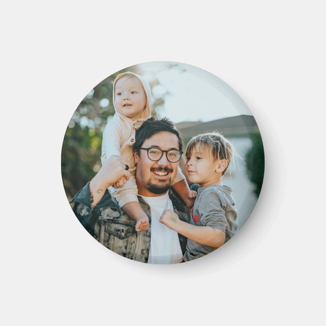 Aimant Photo de famille personnalisée (Devant)