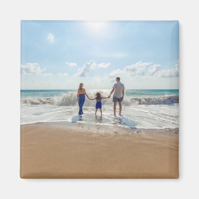 Aimant Photo de famille personnalisée (Devant)