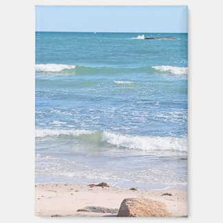 Aimant Photo de paysage naturel de la plage de l'océan bl