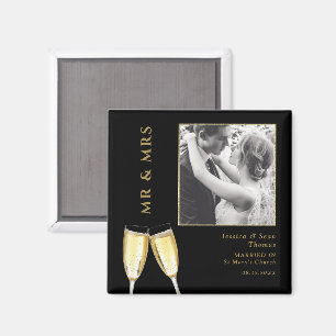 Aimant Photo élégante, Champagne de mariage
