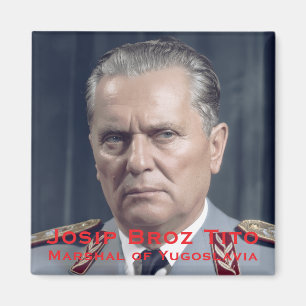 Aimant Photo militaire de Josip Broz Tito des Balkans