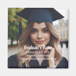Aimant Photo, nom et année de classe du diplômé personnal