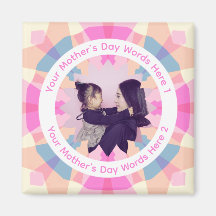 Photo personnalisé étoile rose funky pour la fête