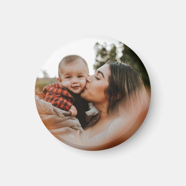 Aimant photo personnalisé mémorable (Devant)
