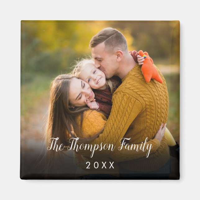 Aimant Photo personnalisé moderne (Devant)