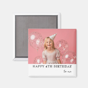 Aimant Photo personnalisée 1er 2e 4e fête du 10e annivers