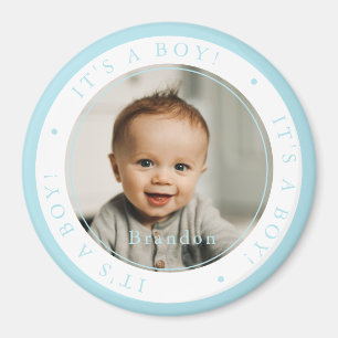 Aimant Photo personnalisée naissance garçon occasion simp