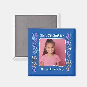 Aimant Photo Personnalisée Tout Âge Fête D'Anniversaire S