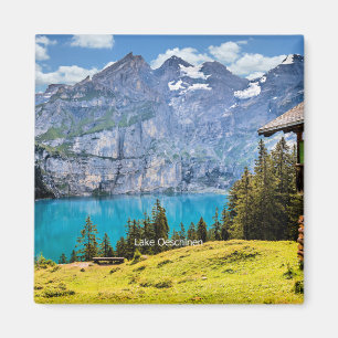 Aimant Photo pittoresque du lac Oeschinen