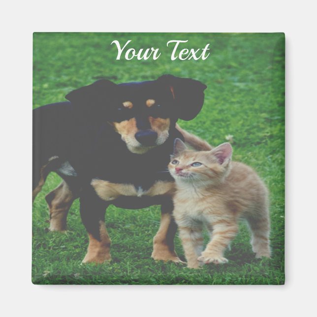 Aimant photo pour animal de compagnie personnalisé (Devant)