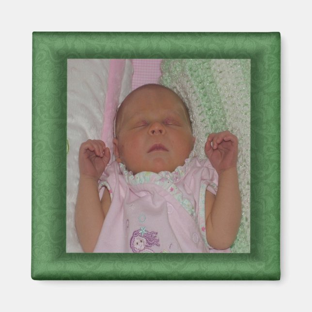 Aimant photo vert (Devant)