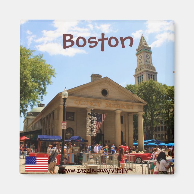 Aimant photographique du Massachusetts de Boston (Devant)