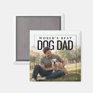 Aimant PhotoPop Meilleur Papa Chien du Monde