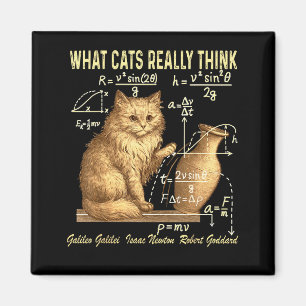 Aimant Physique drôle humour scientifique Ce que les chat