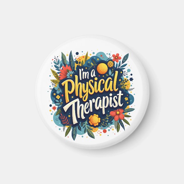 Aimant Physothérapie Floral Citation Art (Devant)