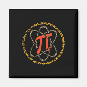 Aimant Pi Atom - Pi Day Et Cadeau Math Lover