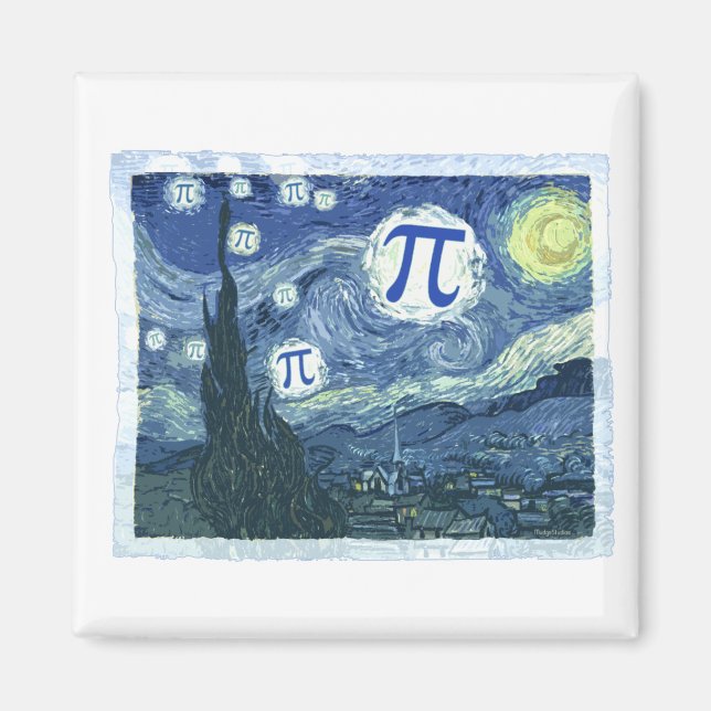 Aimant Pi dans le ciel (Devant)